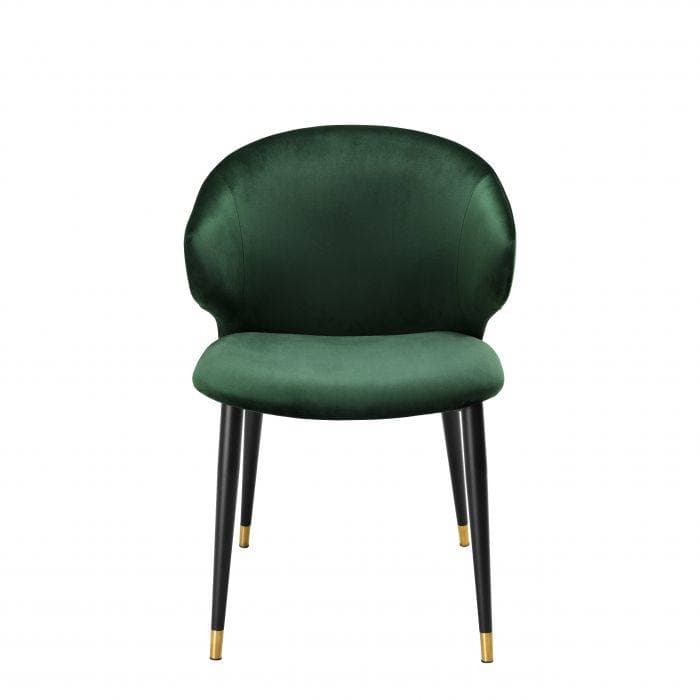 Volante Dark Green Velvet Armchair by Eichholtz