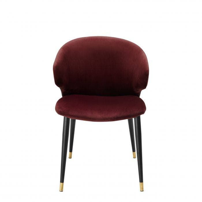 Volante Roche Bordeaux Velvet Armchair by Eichholtz