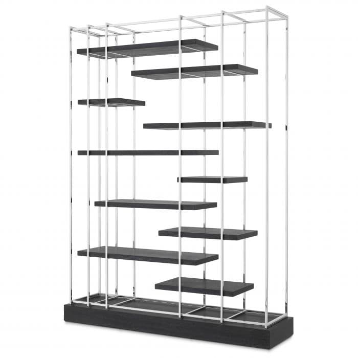 Ward Nickel Finish Display Cabinet by Eichholtz