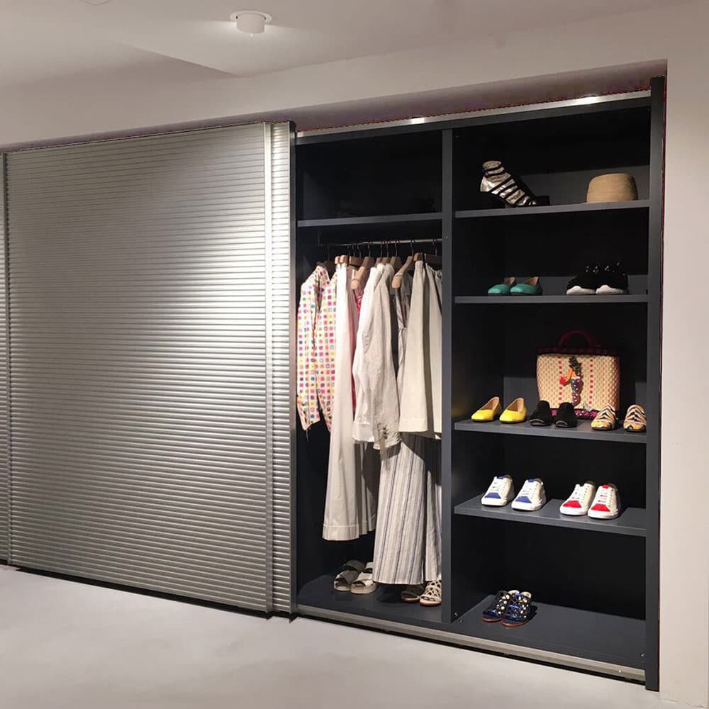 Aluminum Sliding Door Wardrobe by Emmebi