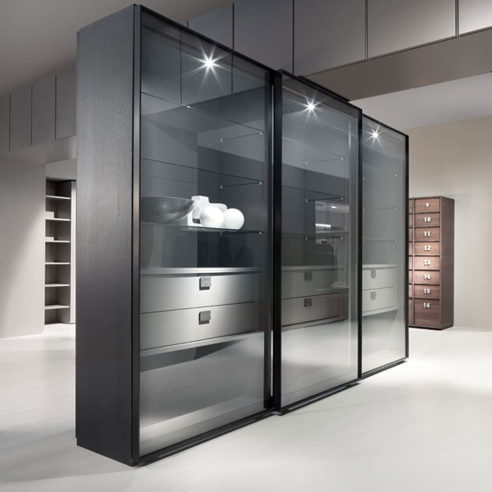 Atlante Wind Sliding Door Wardrobe by Emmebi