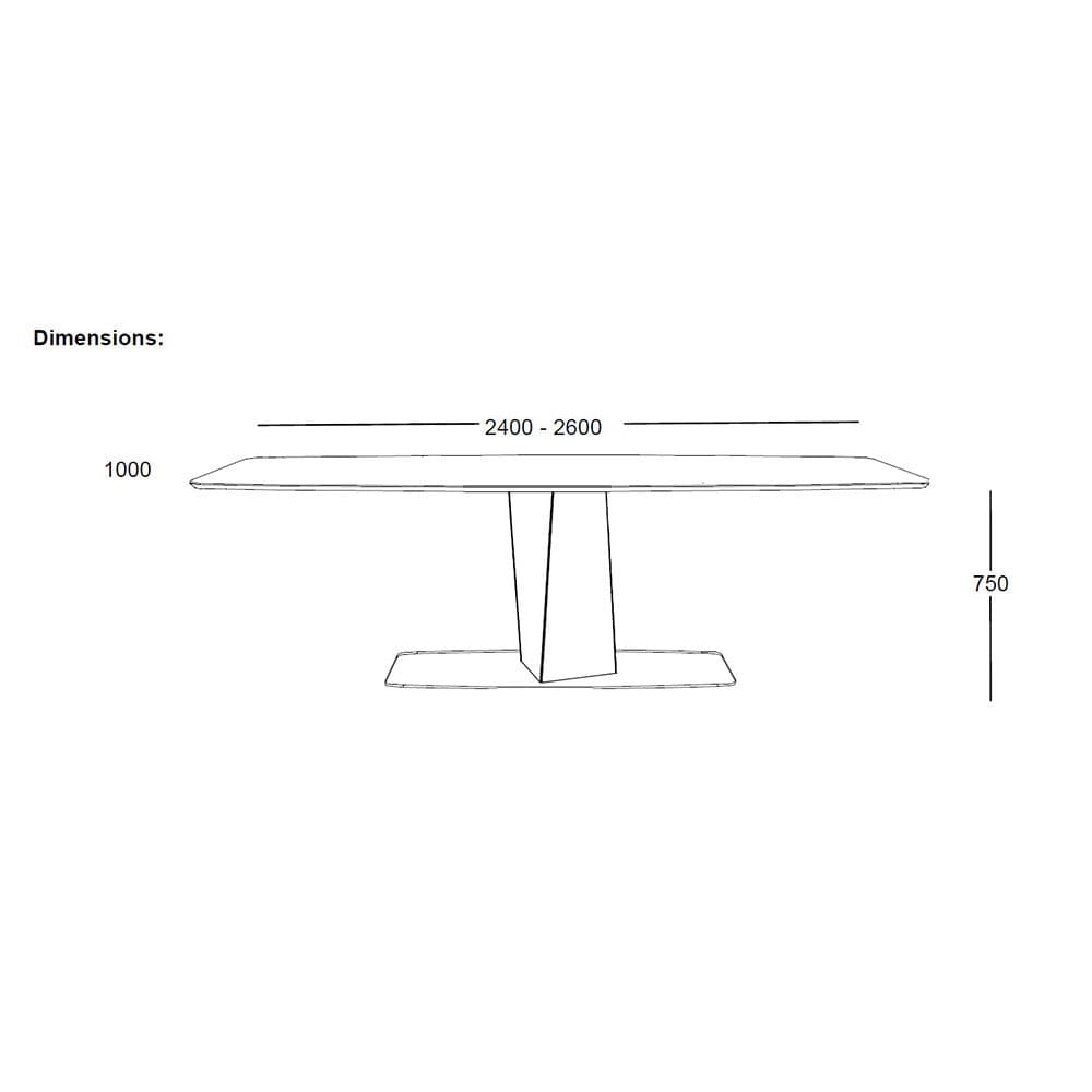 Clark Dining Table by Emmebi