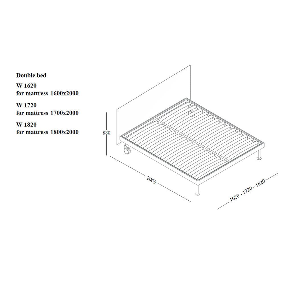 Filippo Double Bed by Emmebi