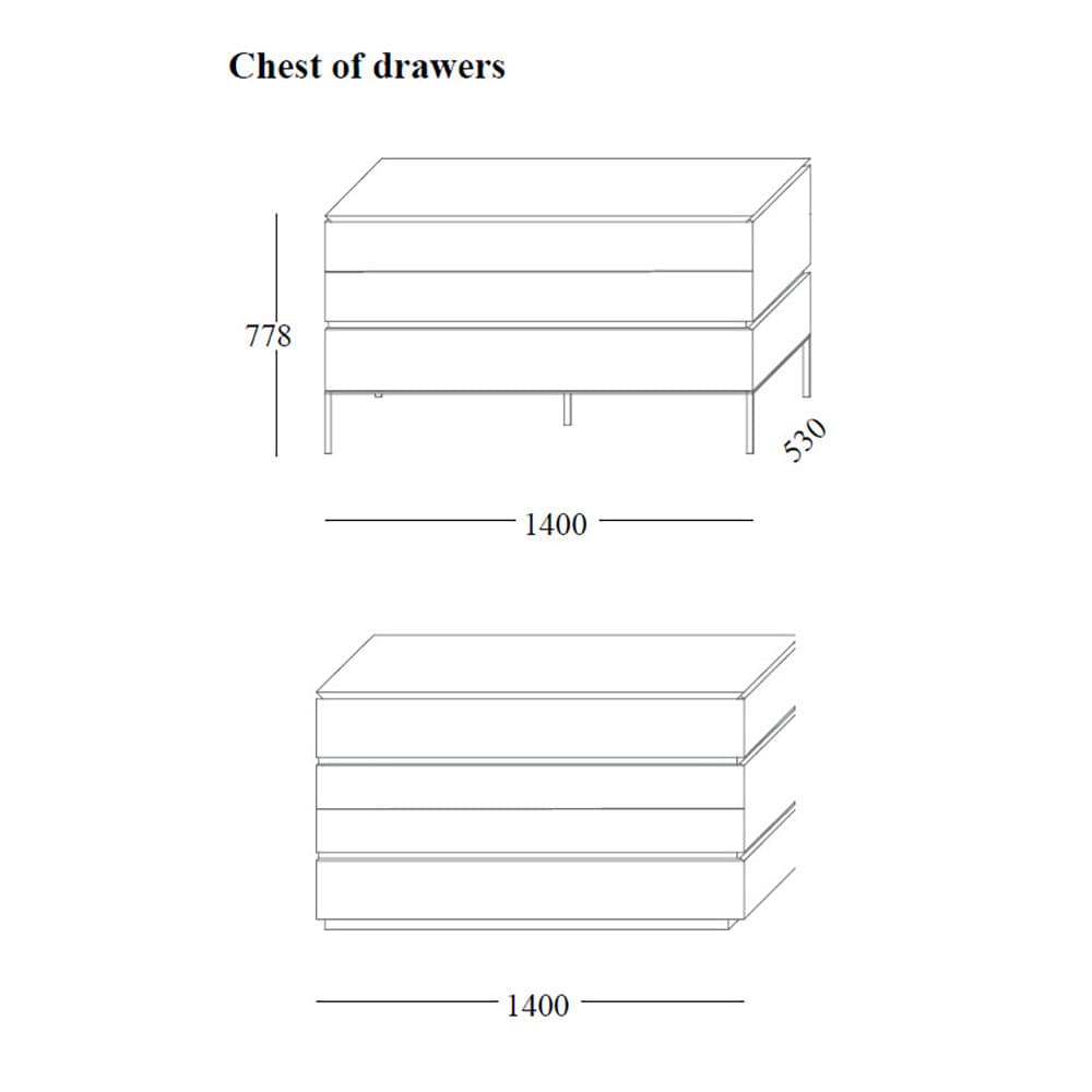 Ares Chest of Drawer by Emmebi