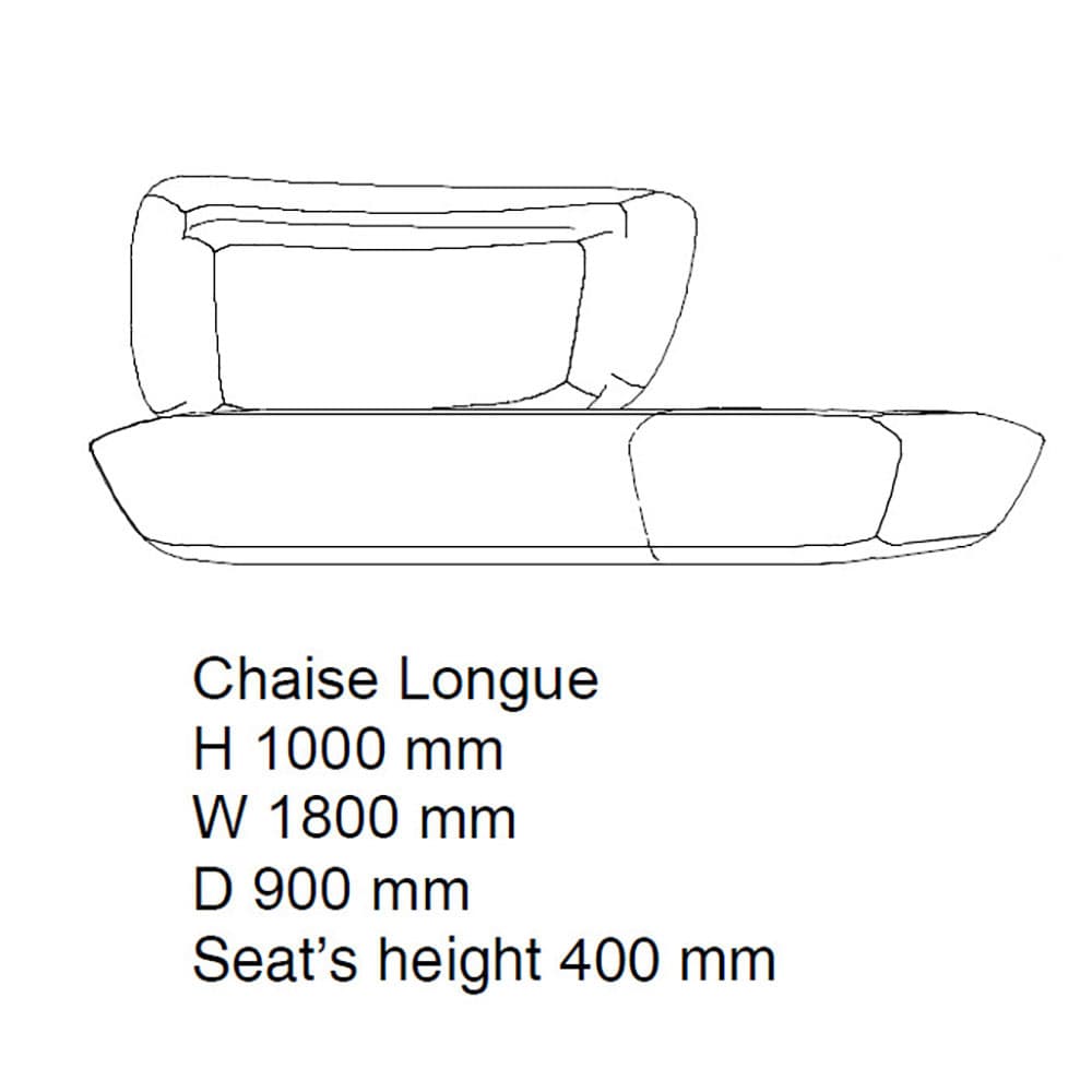 Soho Chaise Longue by Emmebi