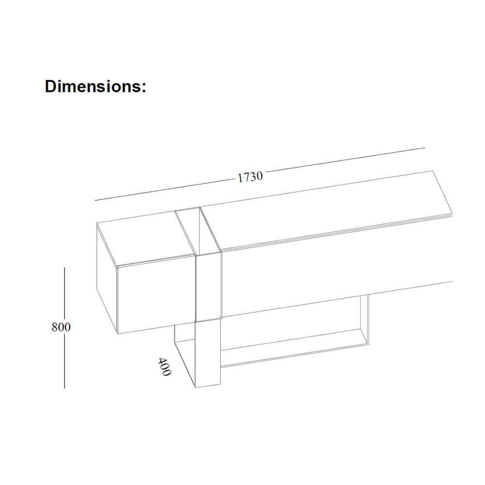 Flow Sideboard by Emmebi