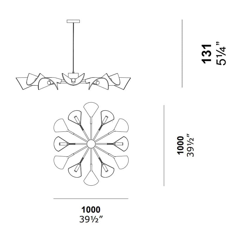 Duffy Fly Suspension Lamp by Enrico Pellizzoni