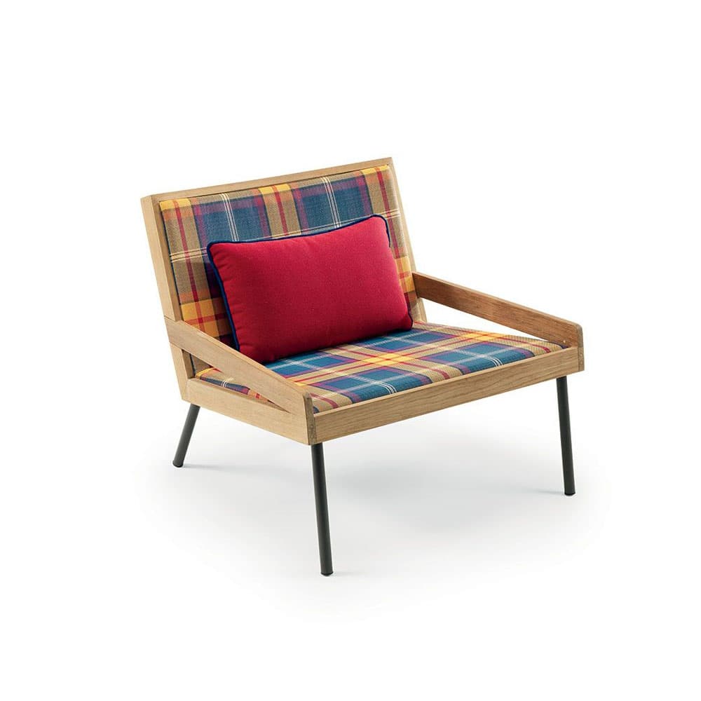 Allaperto Mountain Tartan Outdoor Armchair by Ethimo