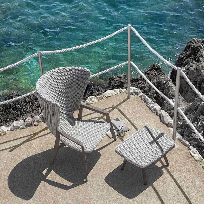 Knit High Back Outdoor Armchair by Ethimo