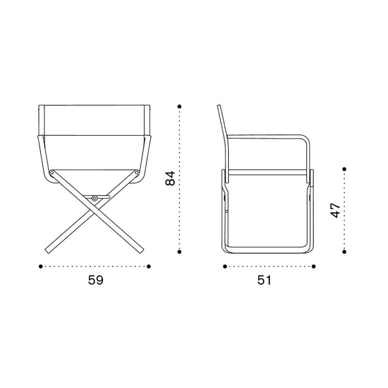 Studios Folding Outdoor Armchair by Ethimo