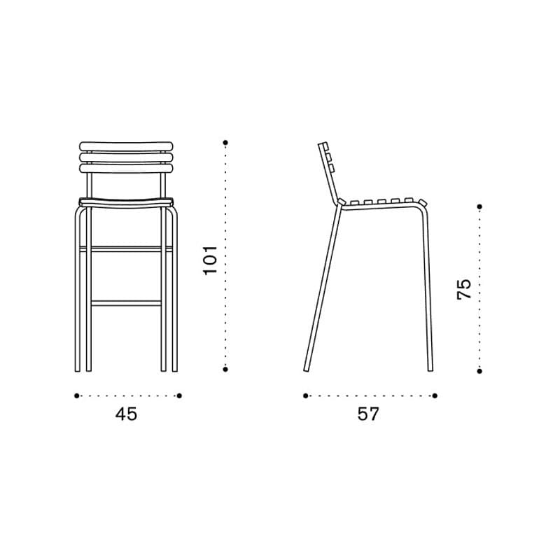 Laren Outdoor Barstool by Ethimo