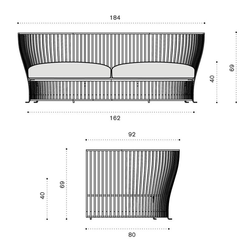 Venexia Outdoor Sofa by Ethimo