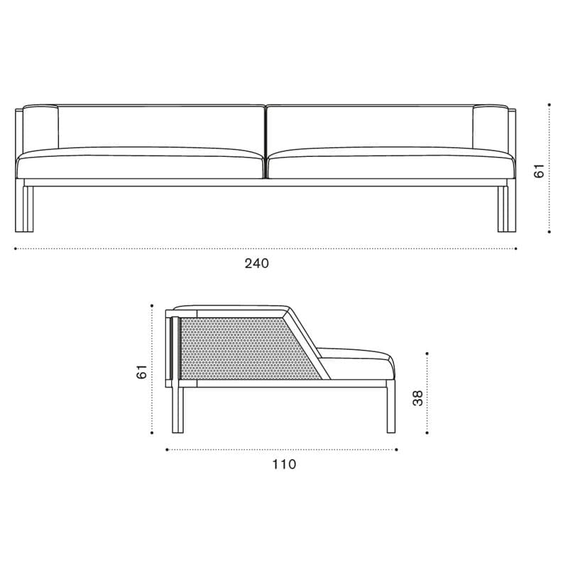 Grand Life Outdoor Sofa by Ethimo