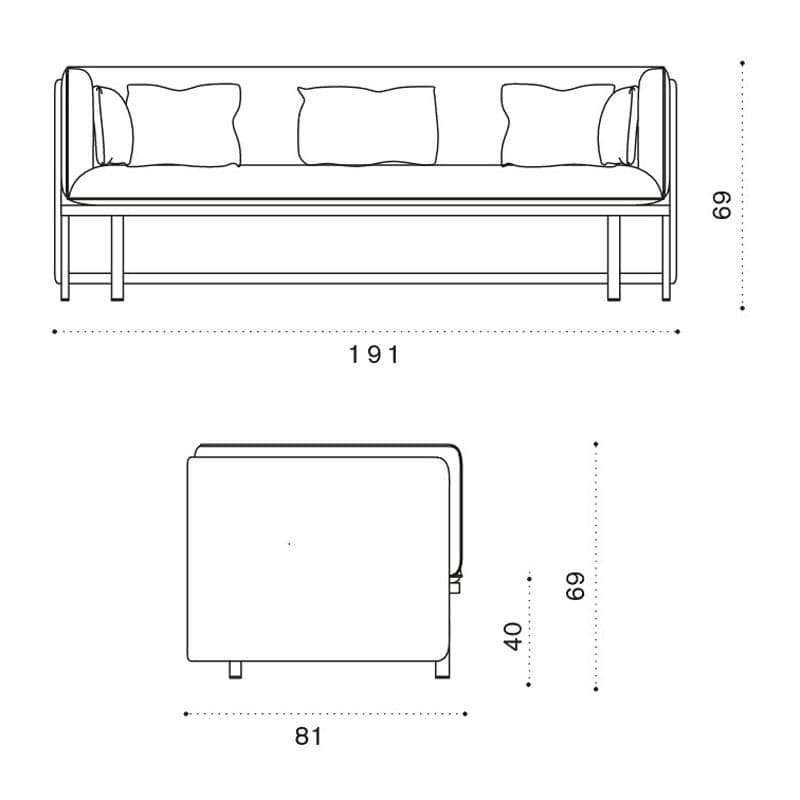 Esedra Outdoor Sofa by Ethimo