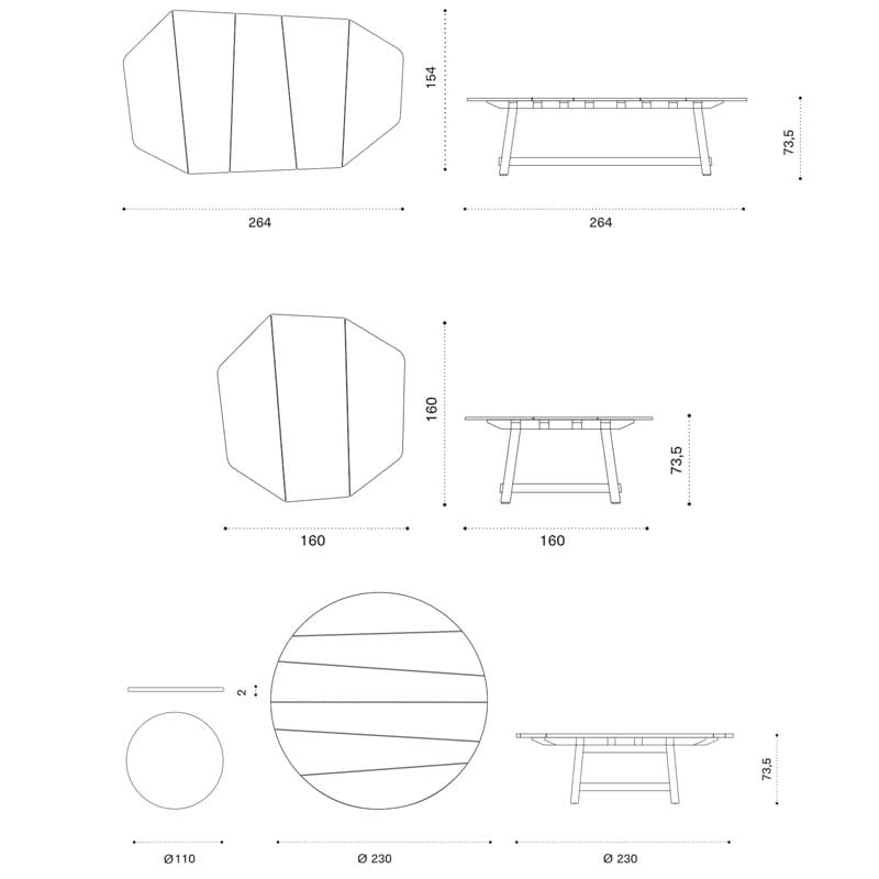 Rafael Outdoor Table by Ethimo