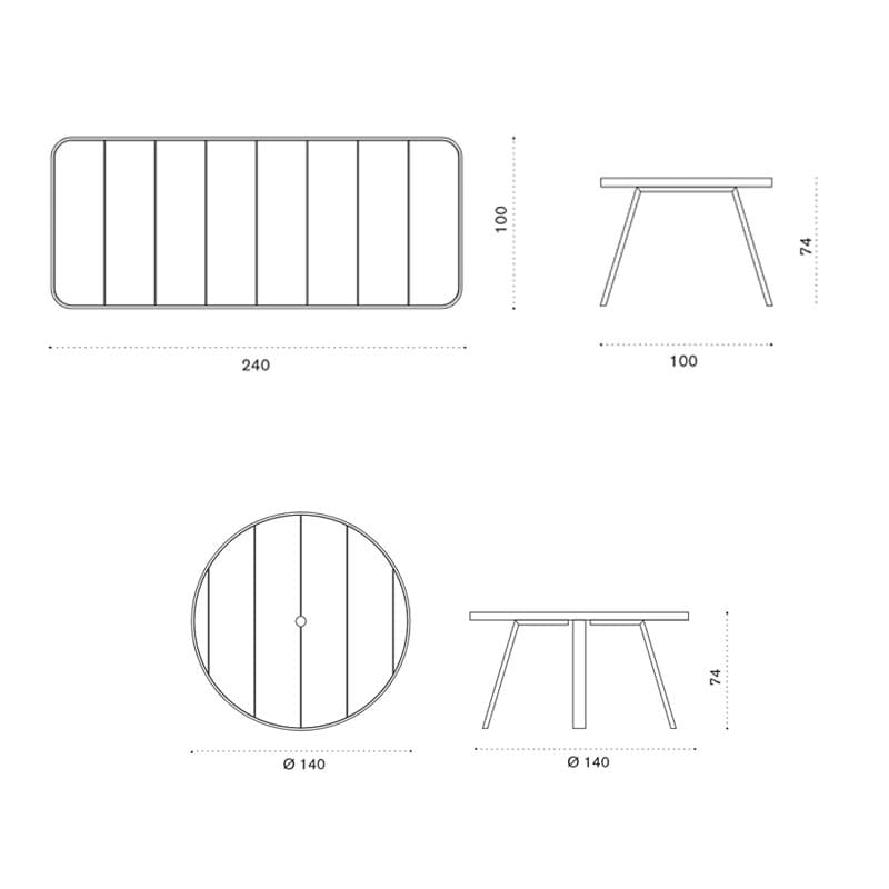 Swing Outdoor Table by Ethimo