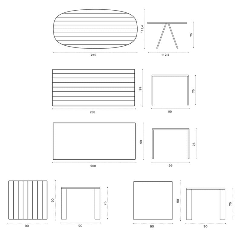 Esedra Outdoor Table by Ethimo