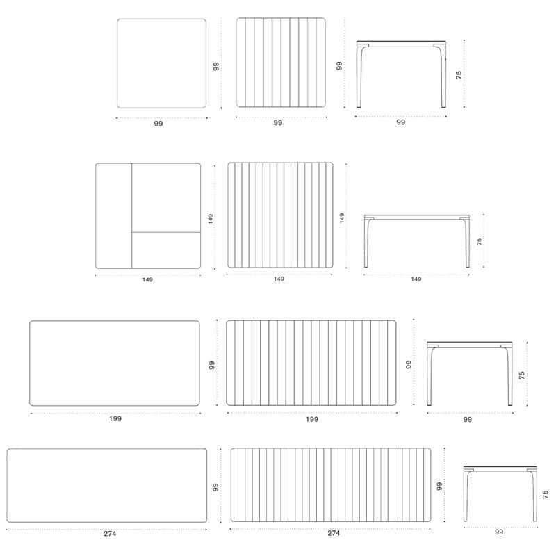 Play Outdoor Table by Ethimo