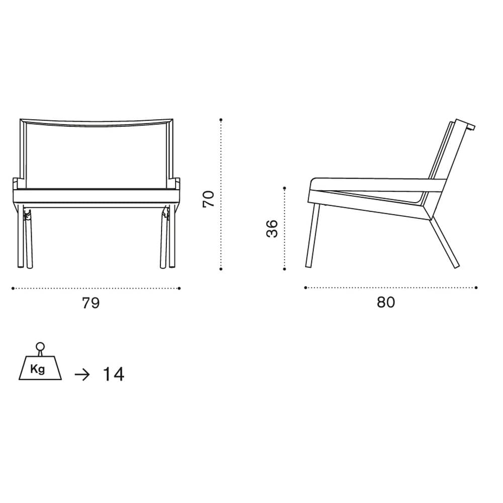 Allaperto Urban Outdoor Armchair by Ethimo