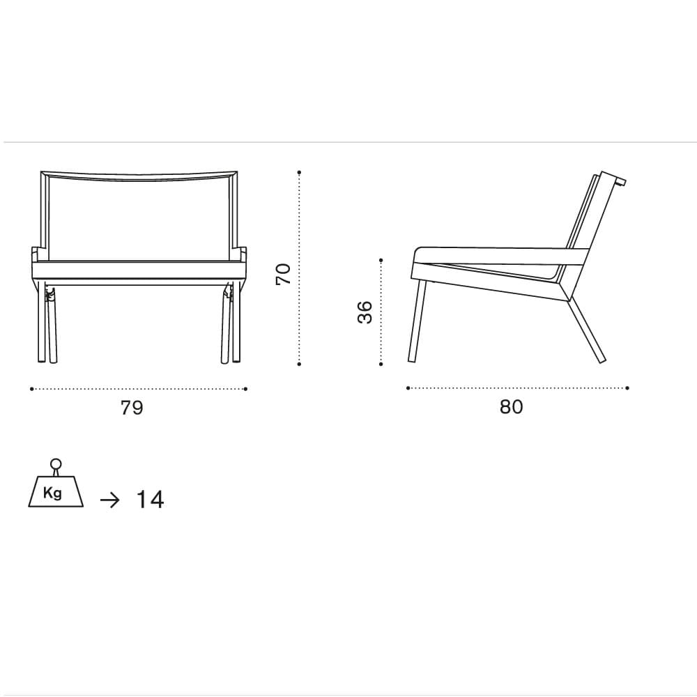 Allaperto Camping Chic Outdoor Armchair by Ethimo