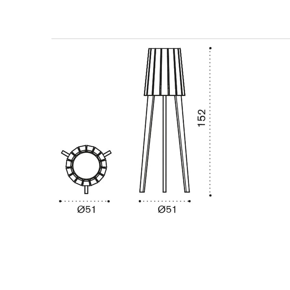 Woody Outdoor Floor Lamp by Ethimo