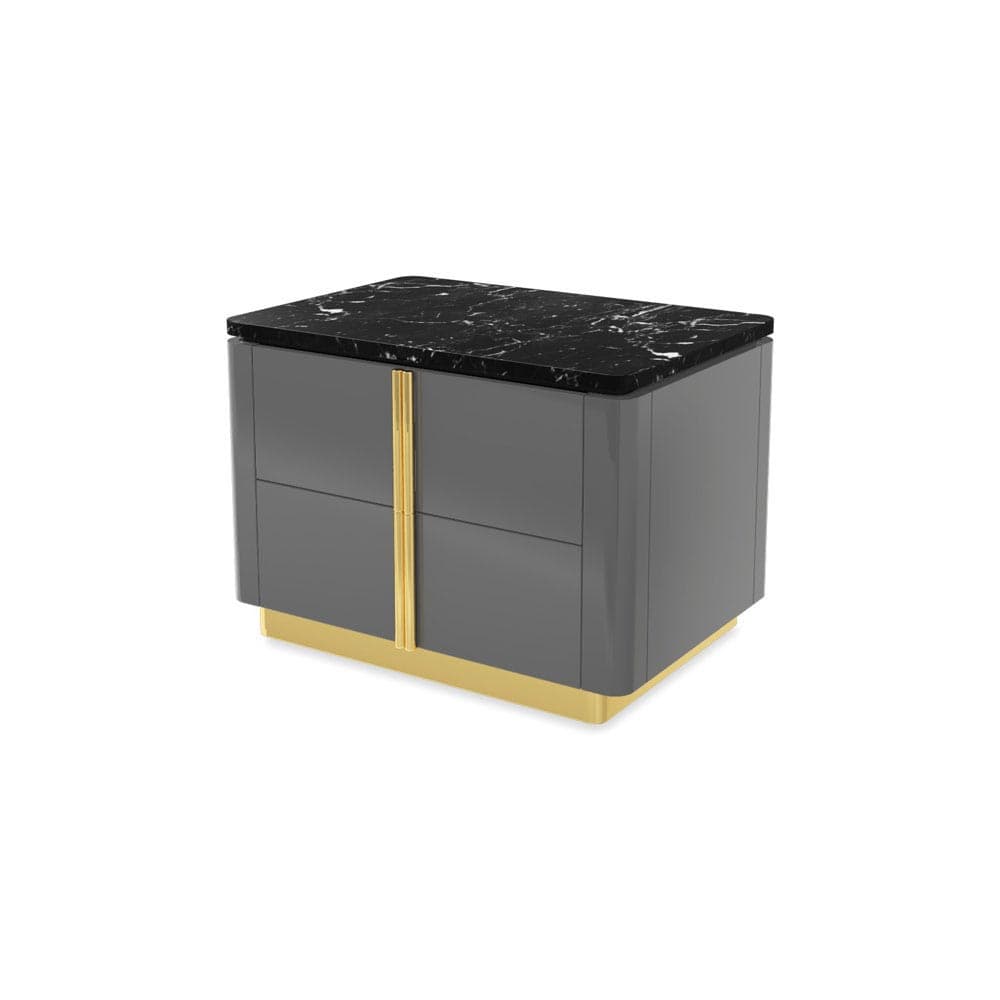 Marpa 2 Drawers Bedside Table by Evanista