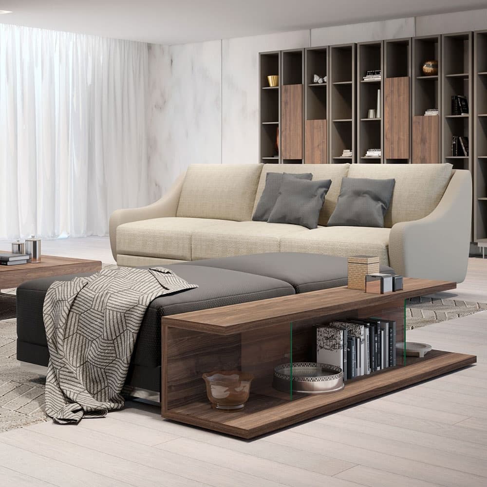 Walnut 1700 Coffee Table by Evanista