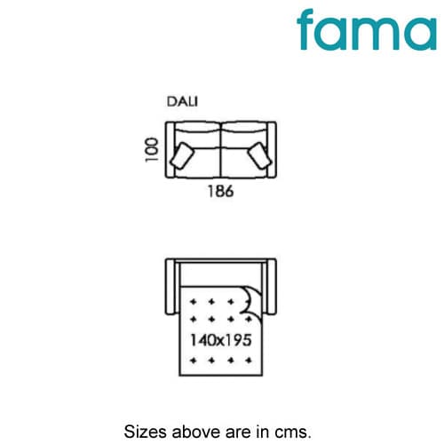 Dali Sofa Bed by Fama