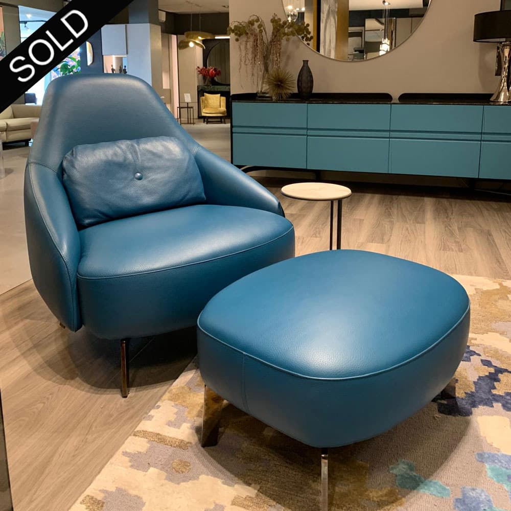 Jill Armchair & Footstool by Leolux | FCI Clearance