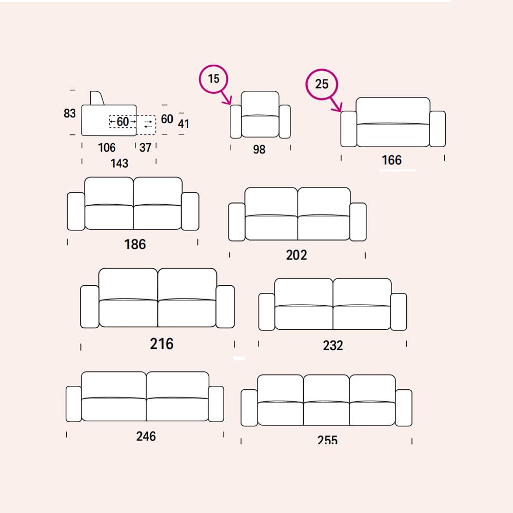 Drake Sofa by Felix Collection