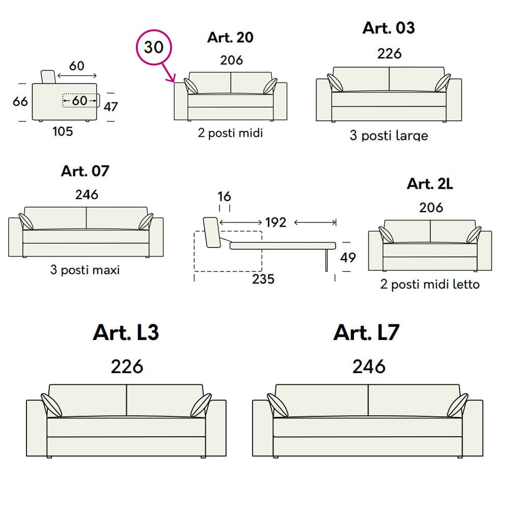 Aston Sofa Bed by Felix Collection