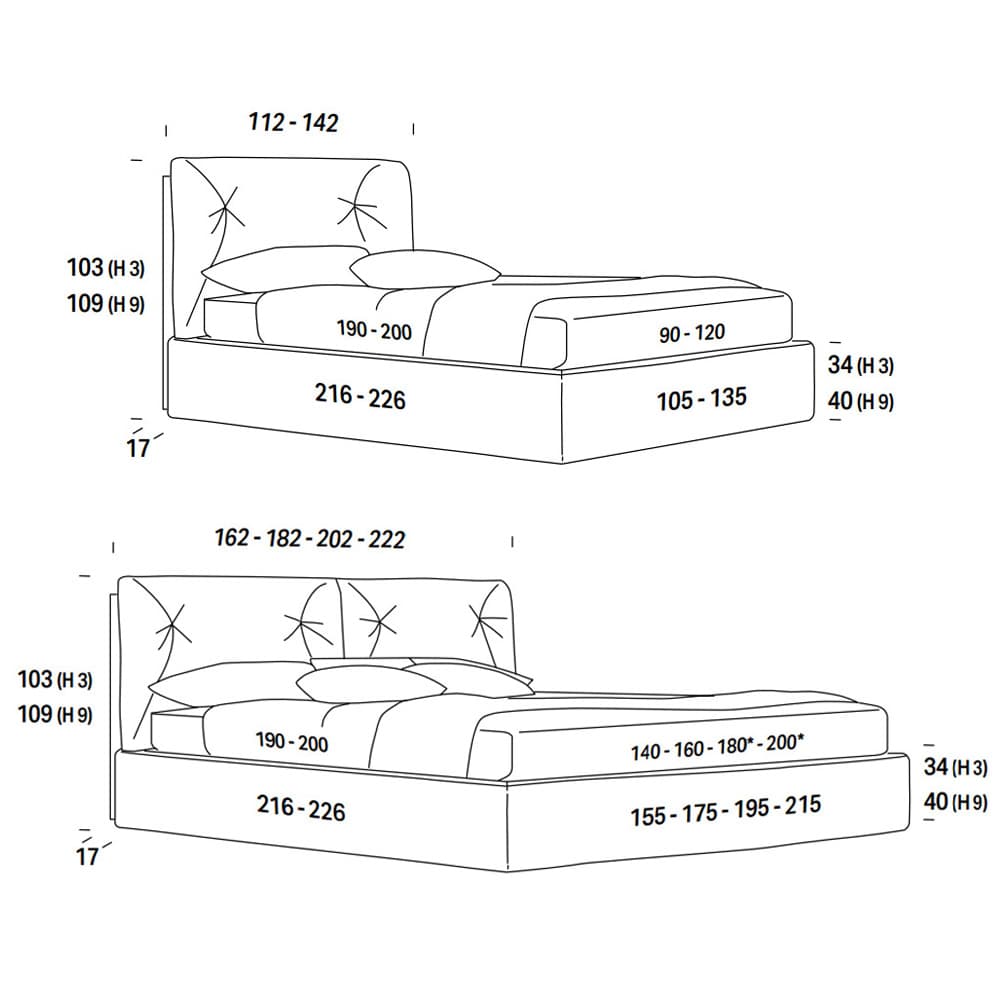 Edgar Double Bed by Felix Collection