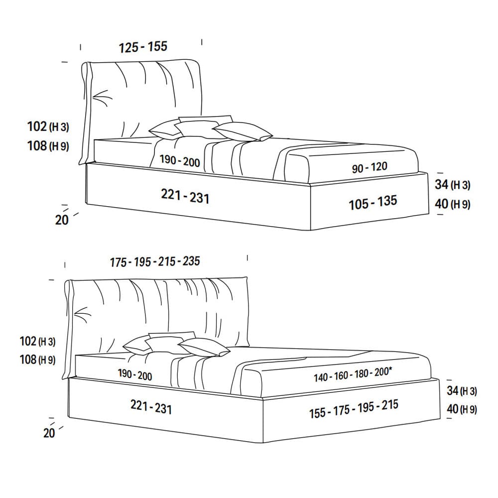 Emily Double Bed by Felix Collection