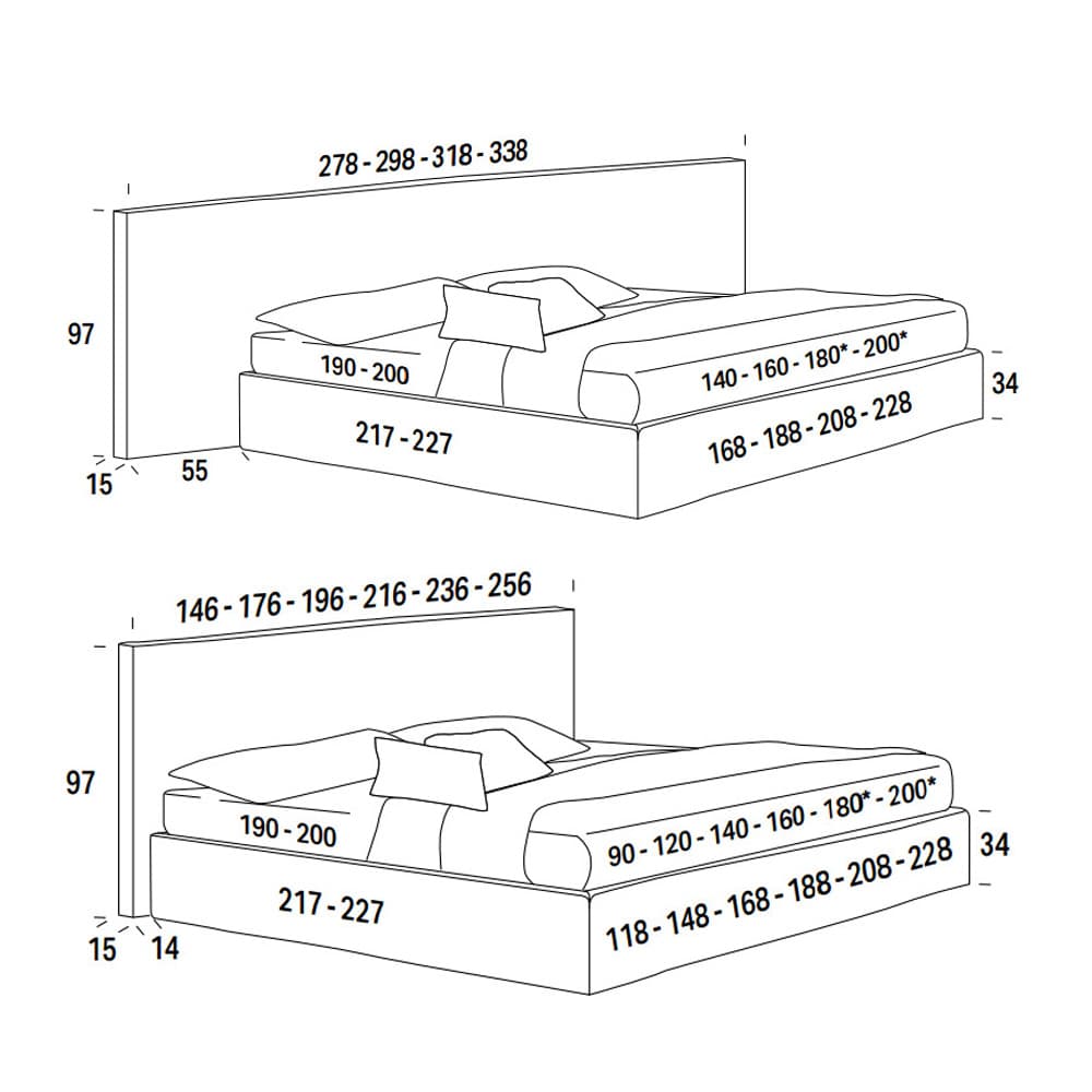 Bowie Double Bed by Felix Collection