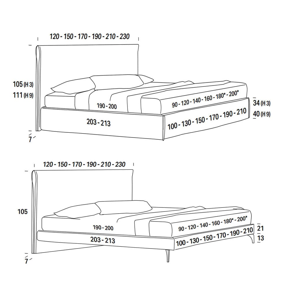 Tim Double Bed by Felix Collection