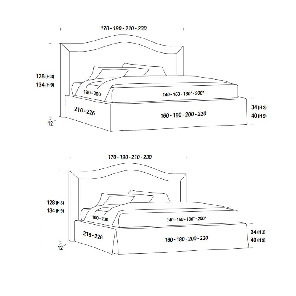 Oscar Double Bed by Felix Collection