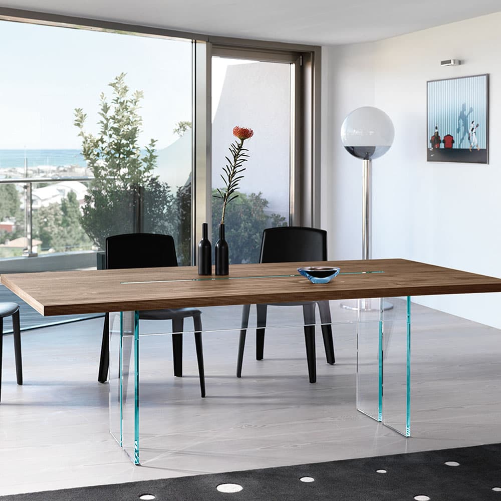 Llt Wood Dining Table by Fiam Italia