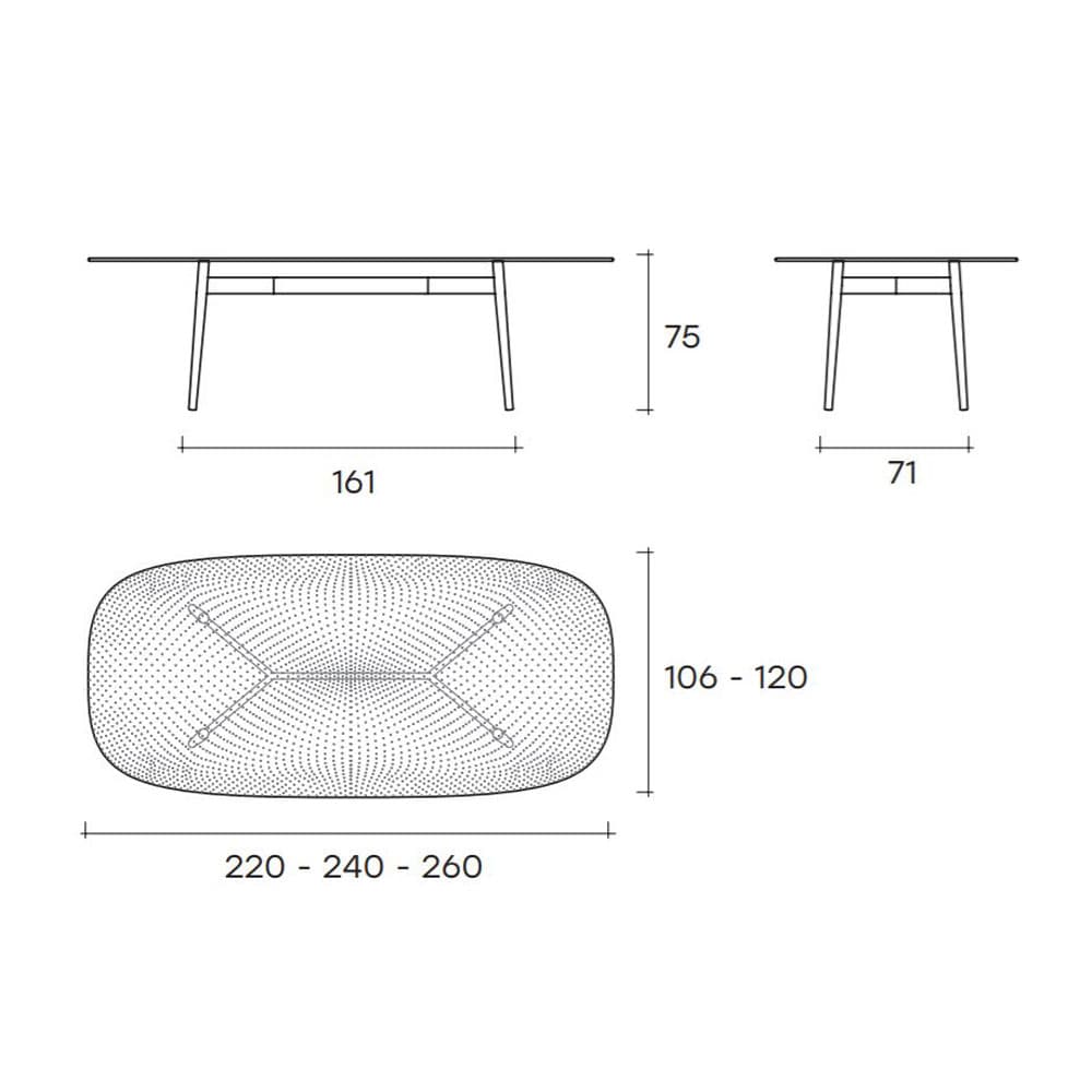 Coral Beach Dining Table by Fiam Italia