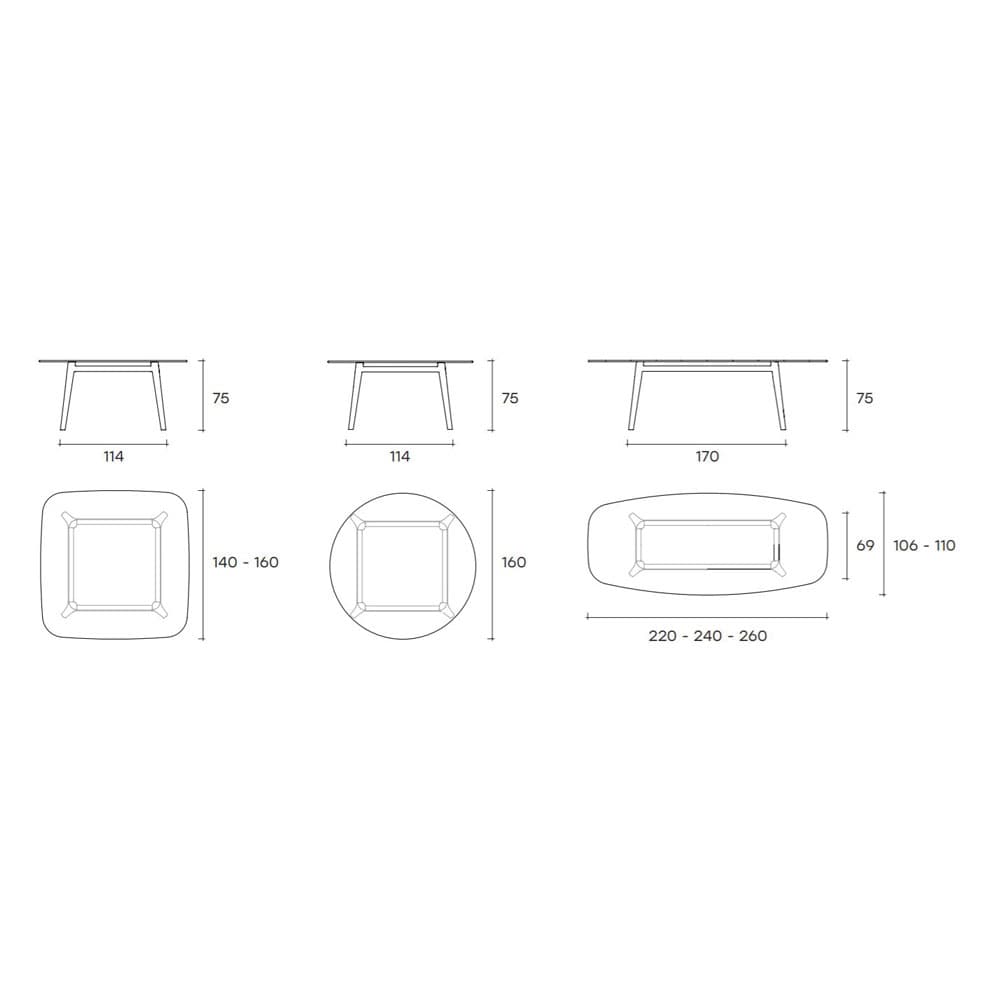 Magma Dining Table by Fiam Italia