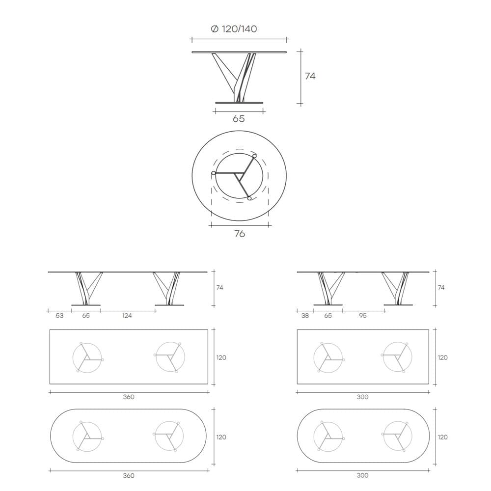 Epsylon Dining Table by Fiam Italia