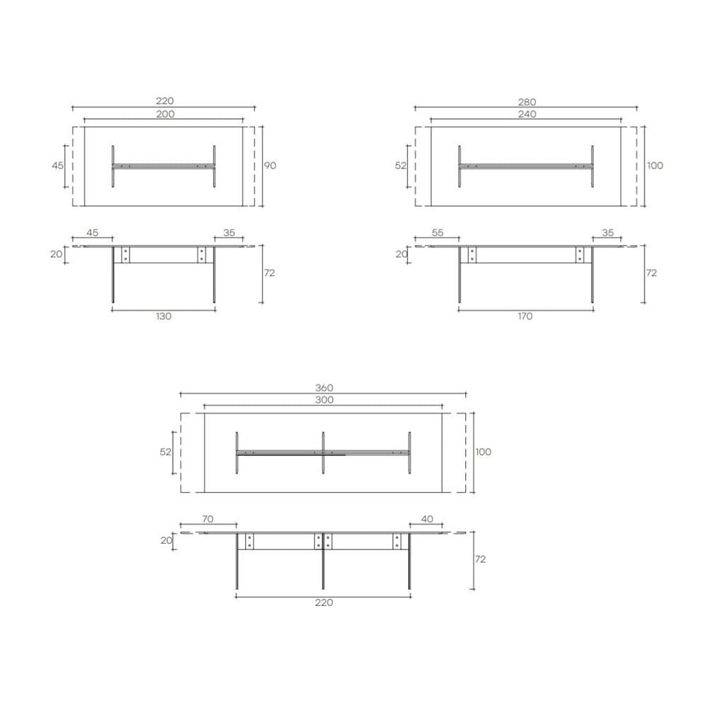 Llt Dining Table by Fiam Italia