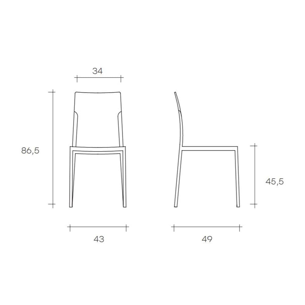 Dress Dining Chair by Fiam Italia