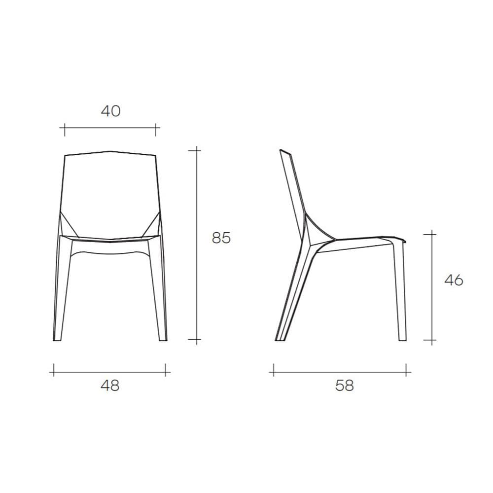 Callas Dining Chair by Fiam Italia