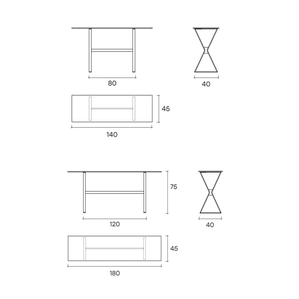 Hype Console Table by Fiam Italia