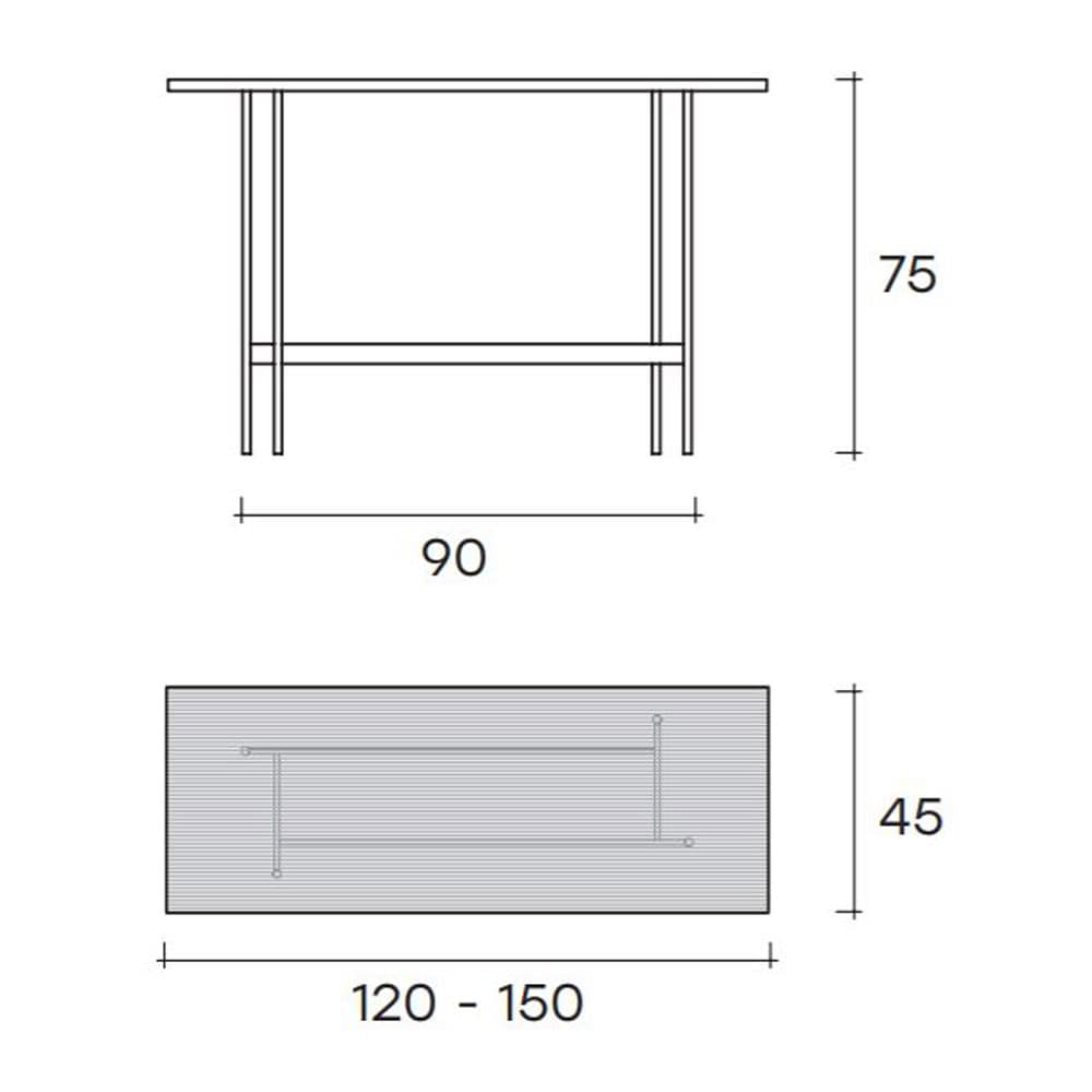 Waves Console Table by Fiam Italia