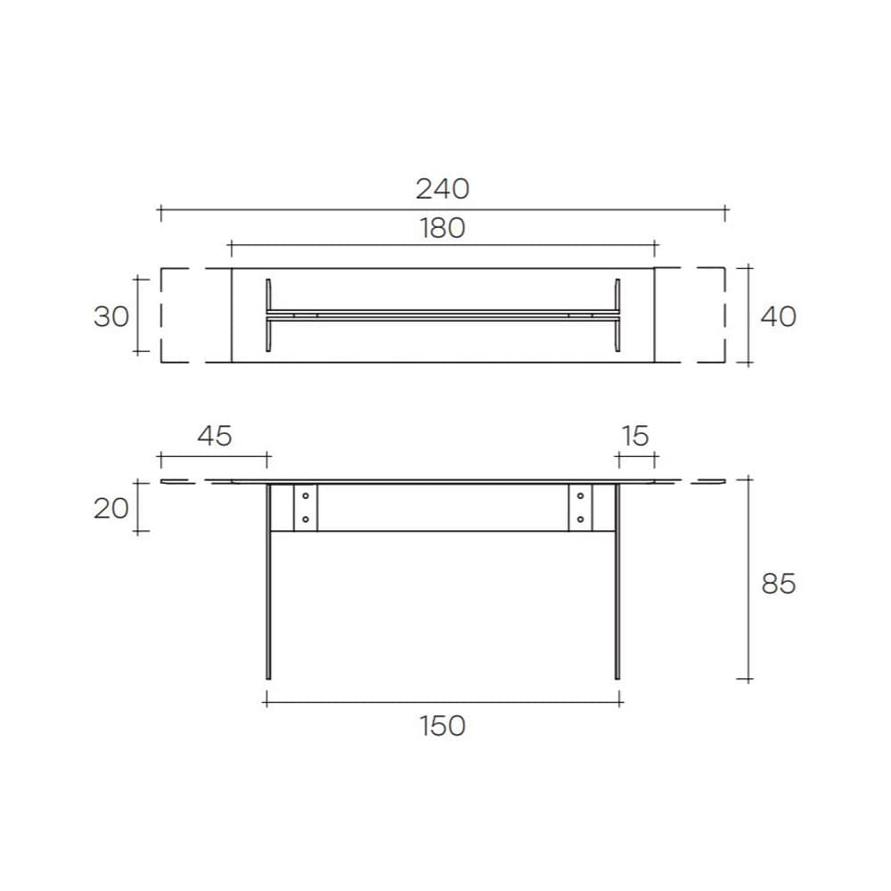 Llt Console Console Table by Fiam Italia