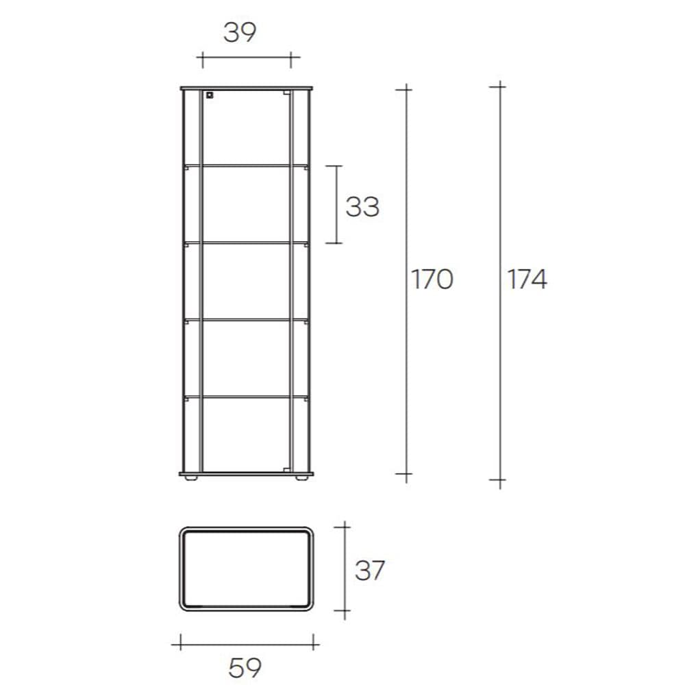 Milo Day Display Cabinets by Fiam Italia