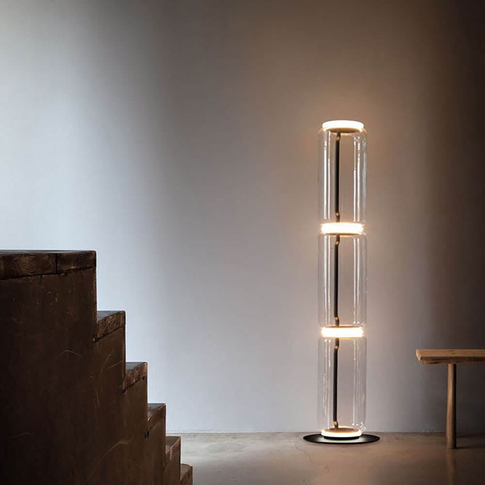 Noctambule 4 High Cylinders Big Base Floor Lamp by Flos