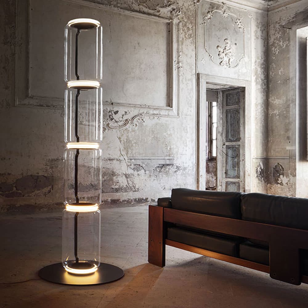 Noctambule 4 High Cylinders Big Base Floor Lamp by Flos