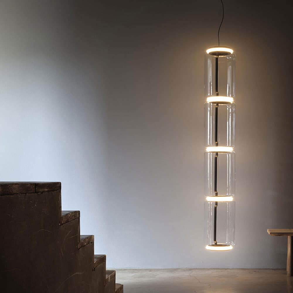 Noctambule 6 High Cylinder Suspension Lamp by Flos